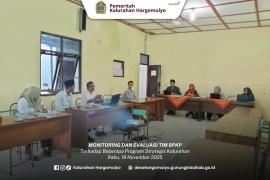 BERKUNJUNG KE HARGOMULYO, BPKP RI MONITORING JALANNYA PROGRAM STATEGIS KALURAHAN